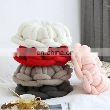 New Fashion Large Donut Cushion Cotton Tube Yarn Braid Yarn Pillow photo-4