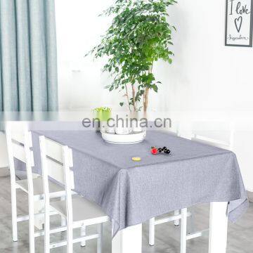 Wholesale Ready Made Solid Color Modern Fashion Waterproof Stain Resistant Rectangle Fancy Table Cloth photo-4