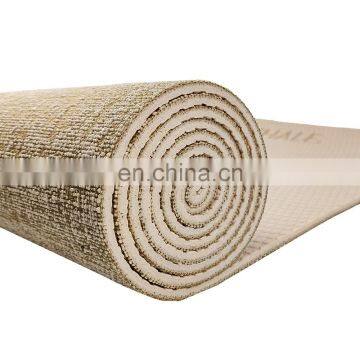 Harbour Double Color Juta Pvc Body Aligning Yoga Mat Eco Friendly Non Slip