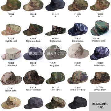 Camouflage Military 8-point Hat Octagonal Cap Hat photo-5