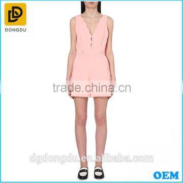 Pink shorts chiffon fashion jumpsuits for gilrs