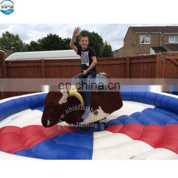 Outdoor Sport Games Mechanical Inflatable Rodeo Bull, Inflatable Bull Riding Machine photo-5