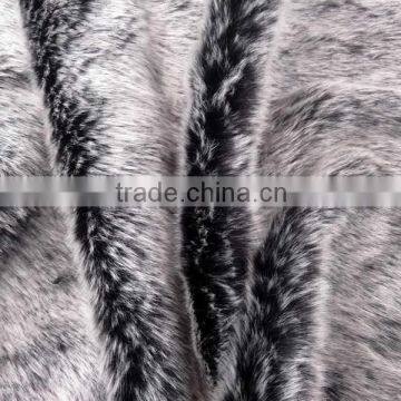 Fake fur with polyester or acrylic fabric