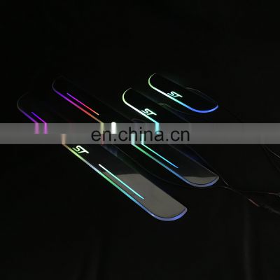 Led Door Sill Plate Strip for ford focus st dynamic sequential style Welcome Light Pathway Accessories