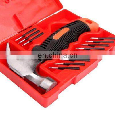 Emergency Tubeless Tire Repair Tool Kit Fast Tire Repair Rubber Nail With Claw Hammer Carry Case