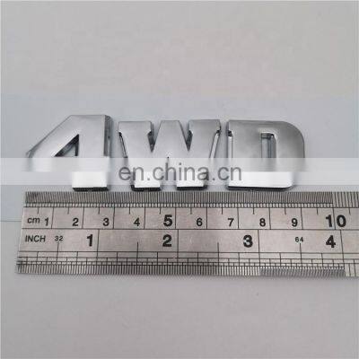 Plastic Custom 4WD SR5 Chrome Letter Car Decoration Emblem Badge Sticker photo-4