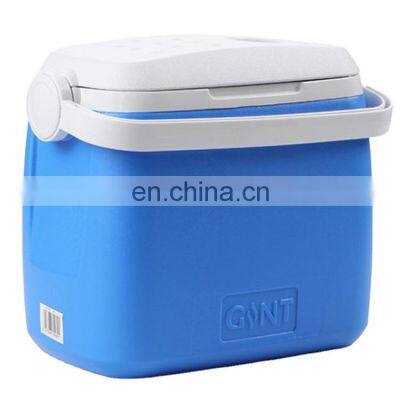 top sale Blow molding 8L cooler box plastic ice cooler PU foam with handle for camping