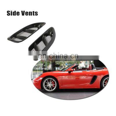 Carbon Fiber Side Vents for Porsche 718 Boxster Cayman  2016-2018