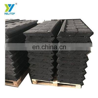 Relitop Shingle Type Black Grey Colors Natural Stone Chips Coated Metal Roof Tile 0.35MM 0.4MM 0.5MM Aluminum Zinc Steel Plate
