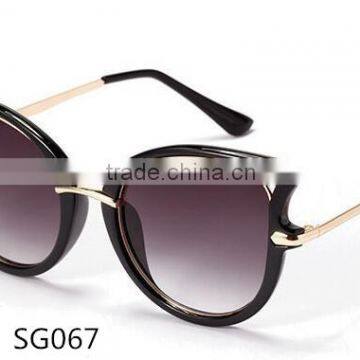 metal temple italy design ce coating mirror round circle sunglasses