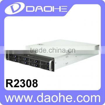 2U 8*2.5''/3.5'' HDD with 500W Power Supply Storage Server Rackmount Chassis