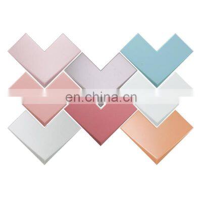 Heart-shaped Colorful Bathroom Entrance Background Wall Shaped Tiles