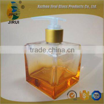 180ml Colored Cube Glass Hand Soap Dispenser photo-2