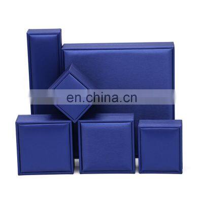 Fadeli Wholesale Luxury Custom Logo Royal Blue Pu Leather Bracelet Bangle Box