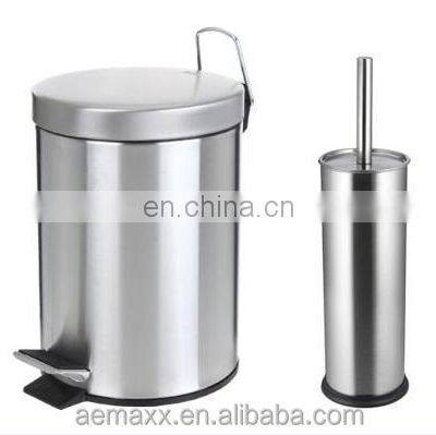 Luxury 3L 5L 12L Fingerprint Proof Stainless Steel Rose Gold Color Coded Foot Pedal Slow Closed Dustbin photo-2