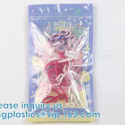 Slider Pouch Bags, Flat Bottom, Square Bottom, Round Bottom, Zip Top, Slider Top, Toy Packaging photo-3