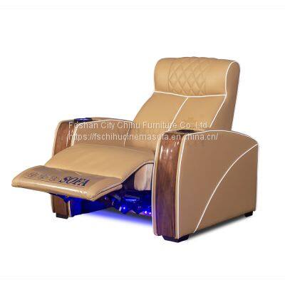Luxury Home Cinema Power Motion Reclining Chair Cinema Theater Villa Reclinable Sofas photo-2