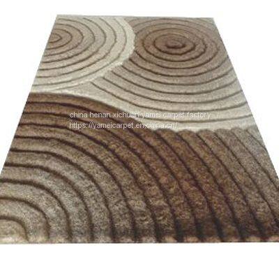 Yamei Lagend 3D High Quality Polyester Shaggy Carpet Korea Silk Shaggy Carpet and Rug photo-5