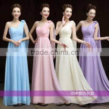 C23279B women chiffon dress design lady maid dress fashion dress