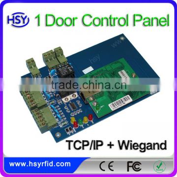 Handle one door two rfid readers software control 1000cards network door access control panel with TCP/IP