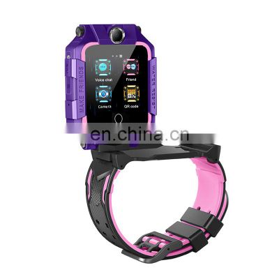 4G dual camera rotary 360 degree sos kids gps tracker wifi positioning baby smart watch T10-360