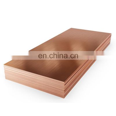 Hot sale c10200 c11000 10mm 12mm thickness flat red copper sheets