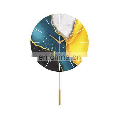 New Product Nordic Fashion Silent Movement Pendulum Clock Clock Wall For Artifacts Home Decor photo-5