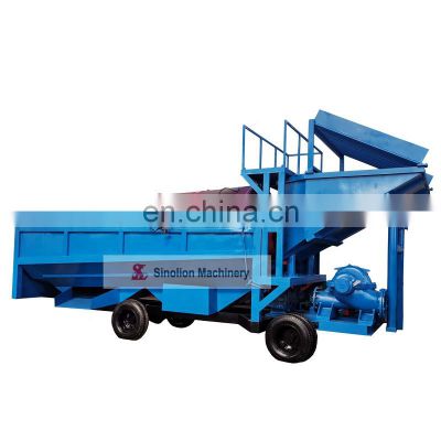 10TPH River Sand Gold Mining Separator Recovery Plant Mobile River Gold Washing Machine Price