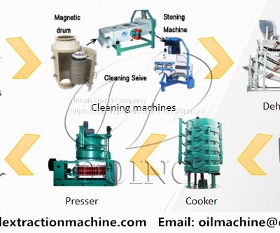 Simple operation cotton seed oil processing machinery cotton seed oil making machine