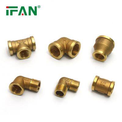 IFAN Copper Mamelon Brass Pipe Fittings Reducing Fitting Nipple Brass Fitting Brass Reduce Nipple photo-4