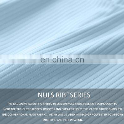 Loose Casual Fitness Sports T Shirts Wholesales Yoga Sportswear Plain Ribbed Short Sleeve Tops photo-2