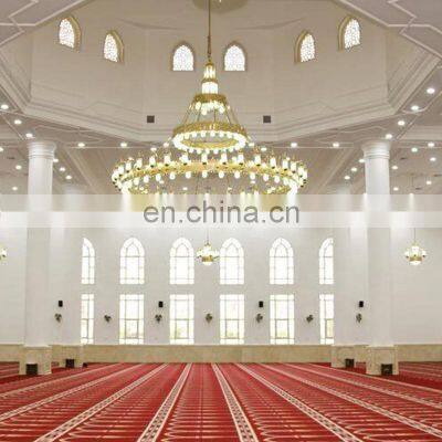 Customization project Masjid islamic chandelier large church luxury gold mosque lighting crystal chandelier