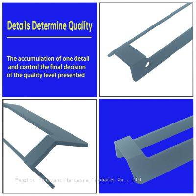 Aluminium Profile Concealed Cabinet Handles Smooth Touch Luxury Modern Wardrobe Furniture Handles photo-4