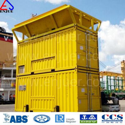 China Full Automatic Bagging Machine Double Working Line Containerized Movable Port Use Bagging and Weighing Unit Packing Machine for Bulk Cargo