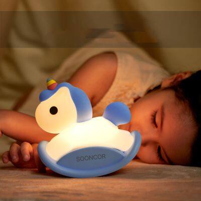 New Creative Unicorn Night Light nursery night light Animal Cartoon Bedroom Rocking Horse Night Light For Kids Children Baby