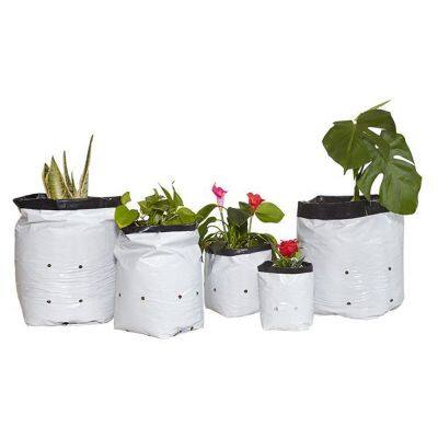 Black & White Nursery Pots PE Plastic Seedling Plant Grow Bags With Breathable Holes Rooting Bags Poly Grow Bags photo-5