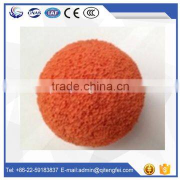 Construction building DN125 the concrete medium hard orange natural cleaning ball flushing