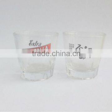 CE/EU/FDA/SGS high quality printed shot glass,tequila shot glass,korea shaped shot glass