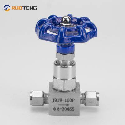 [RUOTENG] Stainless Steel High Pressure Double Ferrule Grafoil Seal One Piece Needle Valve photo-2