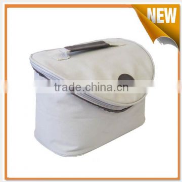 2015 Lady fashion white cosmetic bag