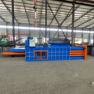 Waste Carton Compress Plastic Cardboard Waste Paper Cardboard Horizontal Baler Machine photo-2