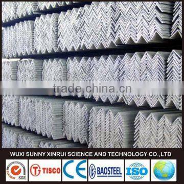 standard size 300 series equal steel angle channel