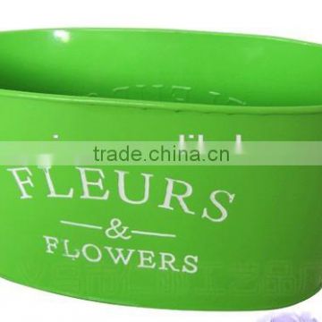 CCGB-G110 New Available Bigger oval Metal flower bucket, garden bucket, creative bucket