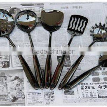 6 piece new colling tool black utensil set