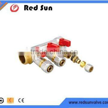 Yuhuan manufacture brass exhaust 3-ways maniflod