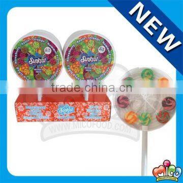 round flat lollipops in giant lollipop