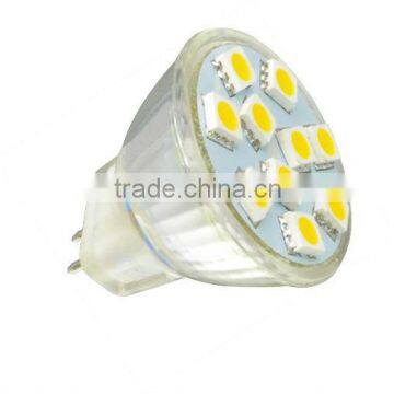 Galss Housing Epistar SMD5050 10pcs 1.5W LED pin spot light