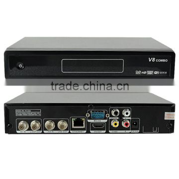 wholesale v8 combo dvbs2+dvb t2 combo satellite receiver support cccam/newcam/scam/mscam dvbs2 v8 combo receiver