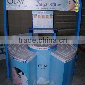 Advertising promotion cardboard pallet display brand pop display rack