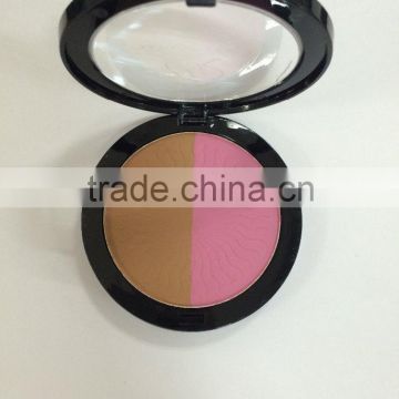 2016 newest 2 color blush & concealer powder with pattern